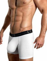 Big Boy Pouch Boxershorts mit 5" Innennaht, Weiß